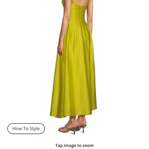 ANTONIO MELANI x MG Style A-Line Square Neck Sleeveless Dress